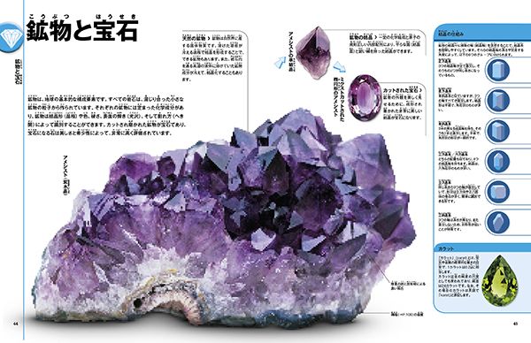 Studio Tac Creative 宝石 アクセサリー The Rock Gem Book 世界の鉱物 岩石 化石 貝 大図鑑